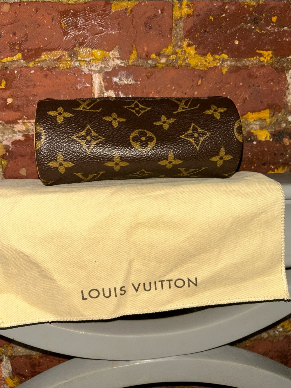 Louis Vuitton Monogram Mini Papillon Pouchette/ Cylindrical Mini Bag